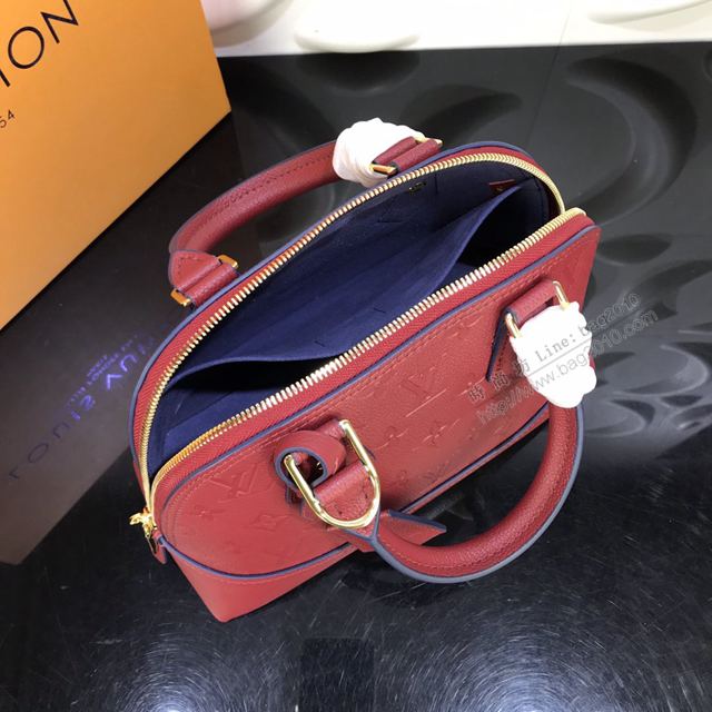 LV包 LV女包 全皮壓花貝殼包 小號NEO ALMA bb休閒包 LV小號單肩斜挎包  ydh3323